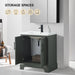 30" Single Sink Modern Bathroom Vanity Set with Countertop & Undermount Sink – Small Storage Cabinet VA5030 - HomeBeyond