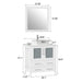 30" Single Sink Modern Bathroom Vanity Set with Engineered Marble Top & Free Mirror – Small Storage Cabinet with 2 Drawers VA3130 - HomeBeyond
