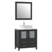 30" Single Sink Modern Bathroom Vanity Set with Engineered Marble Top & Free Mirror – Small Storage Cabinet with 2 Drawers VA3130 - HomeBeyond
