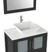 30" Single Sink Modern Bathroom Vanity Set with Engineered Marble Top & Free Mirror – Small Storage Cabinet with 2 Drawers VA3130 - HomeBeyond