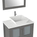 30" Single Sink Modern Bathroom Vanity Set with Engineered Marble Top & Free Mirror – Small Storage Cabinet with 2 Drawers VA3130 - HomeBeyond