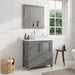 30" Single Sink Modern Bathroom Vanity Set with Engineered Marble Top & Free Mirror – Small Storage Cabinet with 2 Drawers VA3130 - HomeBeyond