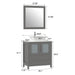30" Single Sink Modern Bathroom Vanity Set with Engineered Marble Top & Free Mirror – Small Storage Cabinet with 2 Drawers VA3130 - HomeBeyond