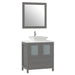 30" Single Sink Modern Bathroom Vanity Set with Engineered Marble Top & Free Mirror – Small Storage Cabinet with 2 Drawers VA3130 - HomeBeyond