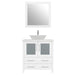 30" Single Sink Modern Bathroom Vanity Set with Engineered Marble Top & Free Mirror – Small Storage Cabinet with 2 Drawers VA3130 - HomeBeyond
