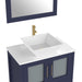 30" Single Sink Modern Bathroom Vanity Set with Engineered Marble Top & Free Mirror – Small Storage Cabinet with 2 Drawers VA3130 - HomeBeyond