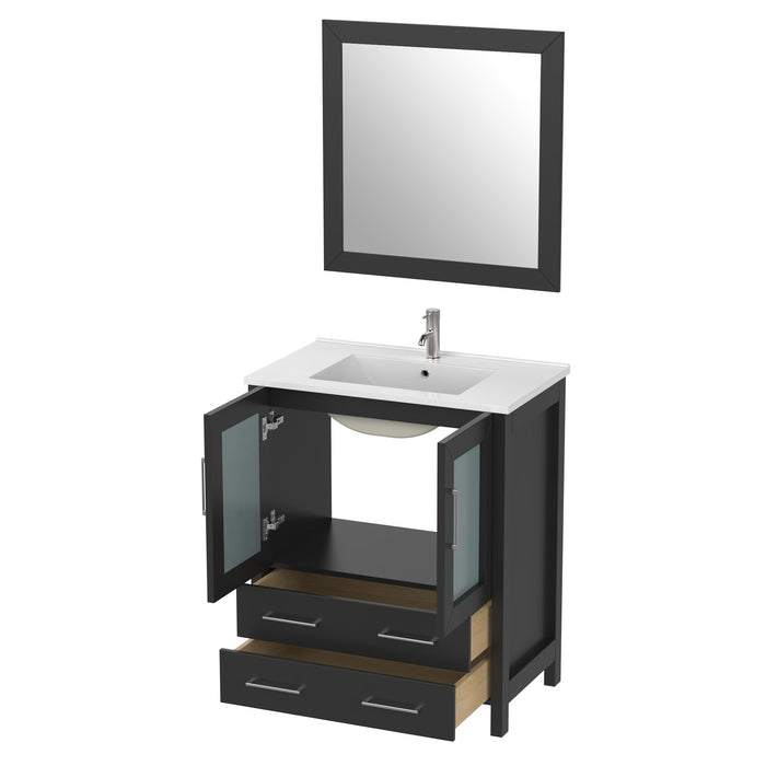 30" Single Sink Modern Bathroom Vanity Set with Free Mirror VA3030 - HomeBeyond