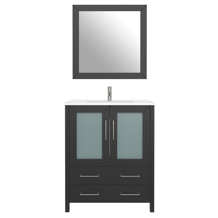 30" Single Sink Modern Bathroom Vanity Set with Free Mirror VA3030 - HomeBeyond
