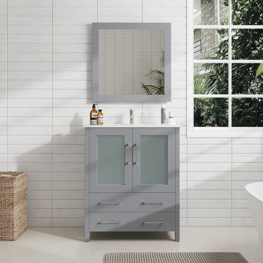 30" Single Sink Modern Bathroom Vanity Set with Free Mirror VA3030 - HomeBeyond