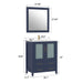 30" Single Sink Modern Bathroom Vanity Set with Free Mirror VA3030 - HomeBeyond