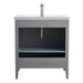 30" Single Sink Modern Freestanding Bathroom Vanity Set with Arabescato White Engineered Marble Top – Storage Cabinet with Soft-Closing Doors VA9030 - HomeBeyond