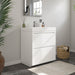 30" Single Sink Modern Freestanding Bathroom Vanity Set with White Engineered Stone Top – Storage Cabinet with Soft-Closing Doors VA6030WF - HomeBeyond