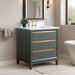 30" Single Sink Modern Freestanding Solid Wood Bathroom Vanity Set with Ariston White Engineered Marble Top – Storage Cabinet with Soft-Closing Drawers VA8030 - HomeBeyond