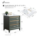 30" Single Sink Modern Freestanding Solid Wood Bathroom Vanity Set with Ariston White Engineered Marble Top – Storage Cabinet with Soft-Closing Drawers VA8030 - HomeBeyond