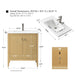 30" Single Sink Modern Freestanding Solid Wood Bathroom Vanity Set with Engineered Marble Top – Storage Cabinet with Soft-Closing Doors VA9130 - HomeBeyond