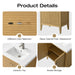 30" Single Sink Modern Freestanding Solid Wood Bathroom Vanity Set with Engineered Marble Top – Storage Cabinet with Soft-Closing Doors VA9130 - HomeBeyond