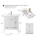 30" Single Sink Modern Freestanding Solid Wood Bathroom Vanity Set with Engineered Marble Top – Storage Cabinet with Soft-Closing Doors VA9130 - HomeBeyond