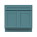 33" Bathroom Vanity Cabinet, Solid Wood Bathroom Sink Cabinet Organizer with Double Shutter Door - HomeBeyond