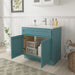 33" Bathroom Vanity Cabinet, Solid Wood Bathroom Sink Cabinet Organizer with Double Shutter Door - HomeBeyond