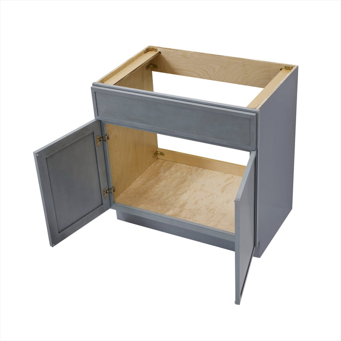33" Birch Plywood Freestanding Single Base Storage Cabinet - HomeBeyond
