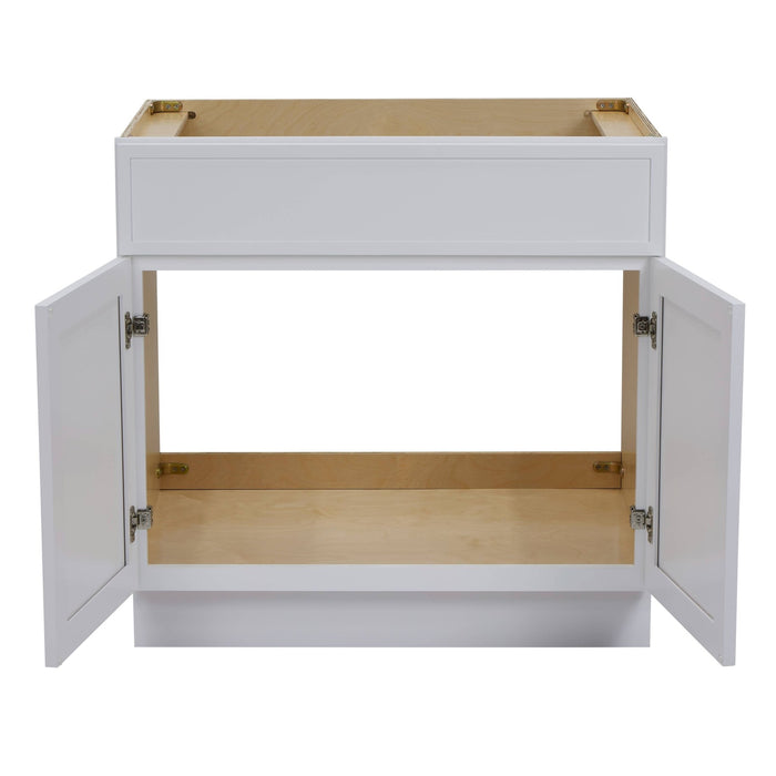 33" Birch Plywood Freestanding Single Base Storage Cabinet - HomeBeyond
