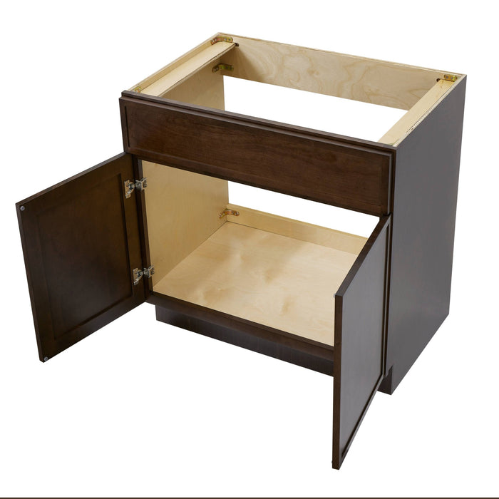 33" Birch Plywood Freestanding Single Base Storage Cabinet - HomeBeyond