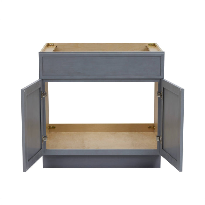 33" Birch Plywood Freestanding Single Base Storage Cabinet - HomeBeyond