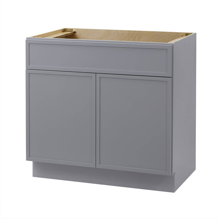33" Birch Plywood Freestanding Single Base Storage Cabinet - HomeBeyond