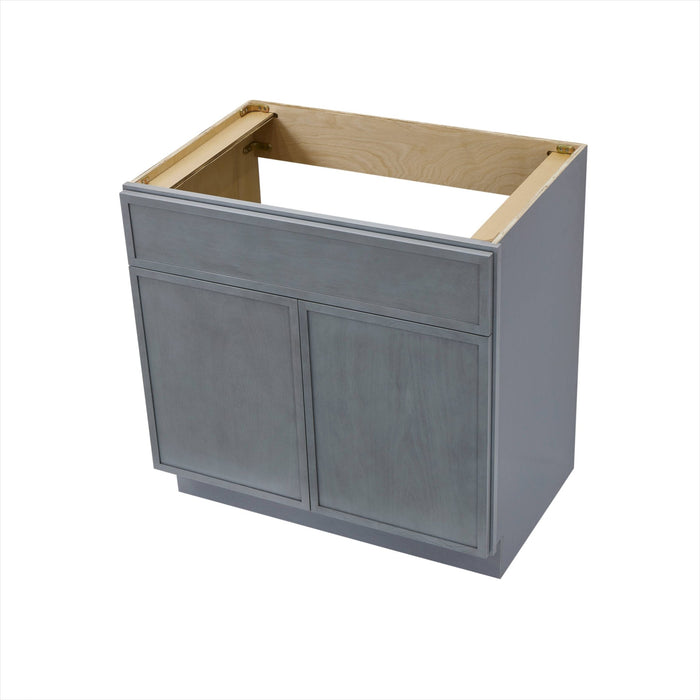 33" Birch Plywood Freestanding Single Base Storage Cabinet - HomeBeyond