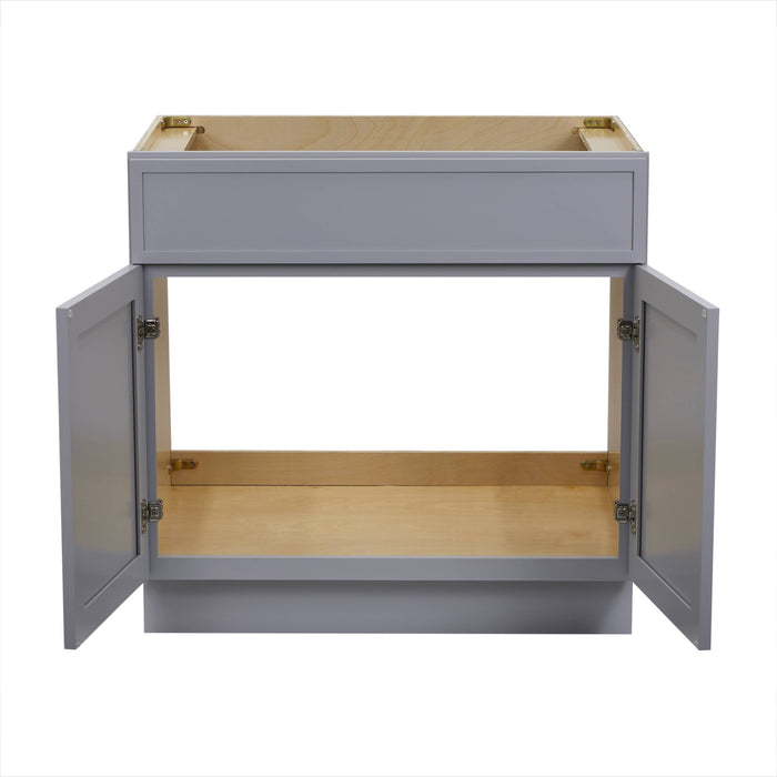 33" Birch Plywood Freestanding Single Base Storage Cabinet - HomeBeyond