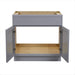 33" Birch Plywood Freestanding Single Base Storage Cabinet - HomeBeyond