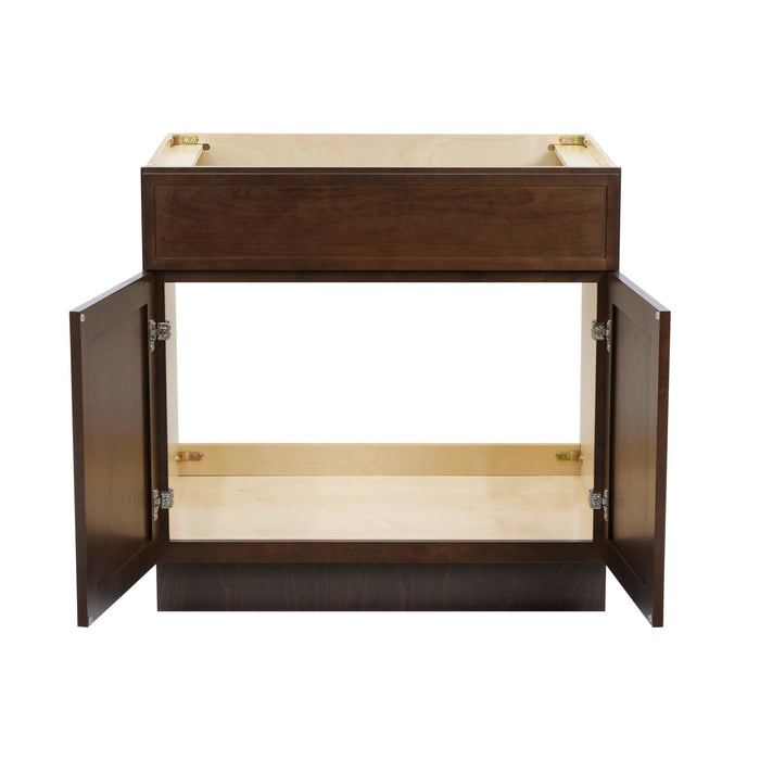 33" Birch Plywood Freestanding Single Base Storage Cabinet - HomeBeyond
