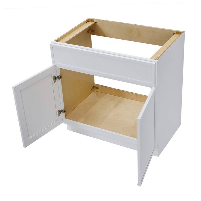 33" Birch Plywood Freestanding Single Base Storage Cabinet - HomeBeyond