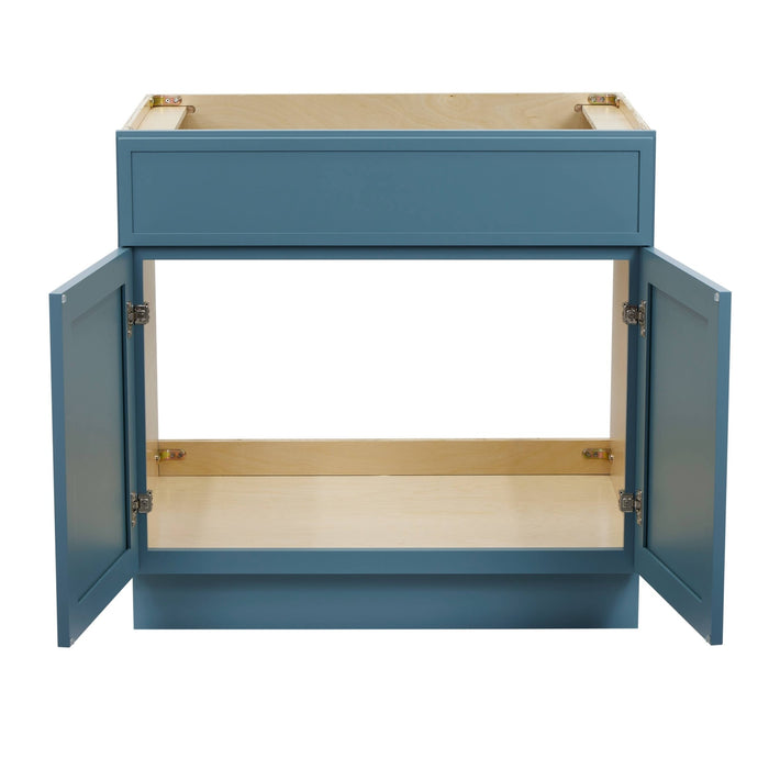 33" Birch Plywood Freestanding Single Base Storage Cabinet - HomeBeyond