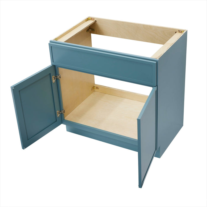 33" Birch Plywood Freestanding Single Base Storage Cabinet - HomeBeyond