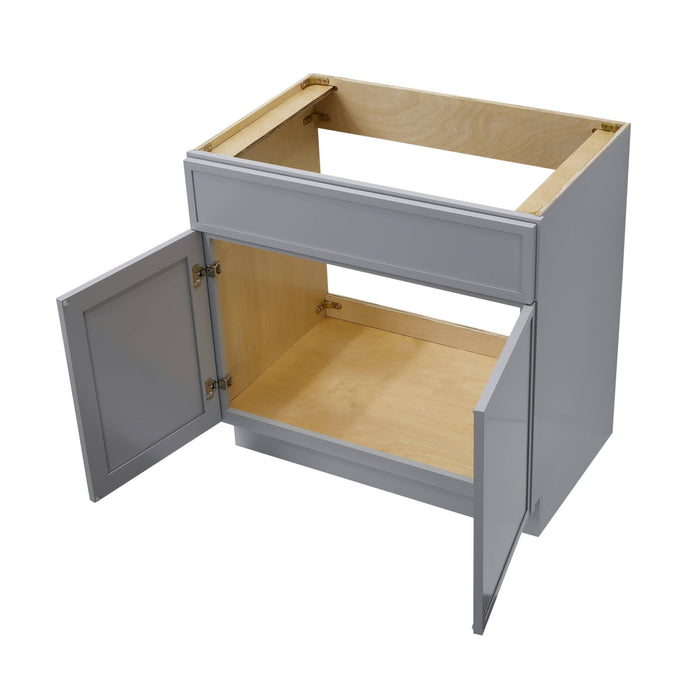 33" Birch Plywood Freestanding Single Base Storage Cabinet - HomeBeyond