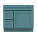 36" Bathroom Vanity Cabinet, Solid Wood Single Shutter Doors 2 - Extension Drawers Bathroom Sink Cabinet - HomeBeyond