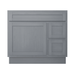 36" Bathroom Vanity Cabinet with Two Drawers, Solid Wood Single Shutter Door and 2 Extension Drawers Bathroom Floor Cabinet - HomeBeyond