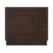 36" Bathroom Vanity Cabinet with Two Drawers, Solid Wood Single Shutter Door and 2 Extension Drawers Bathroom Floor Cabinet - HomeBeyond