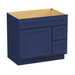 36" Bathroom Vanity Cabinet with Two Drawers, Solid Wood Single Shutter Door and 2 Extension Drawers Bathroom Floor Cabinet - HomeBeyond