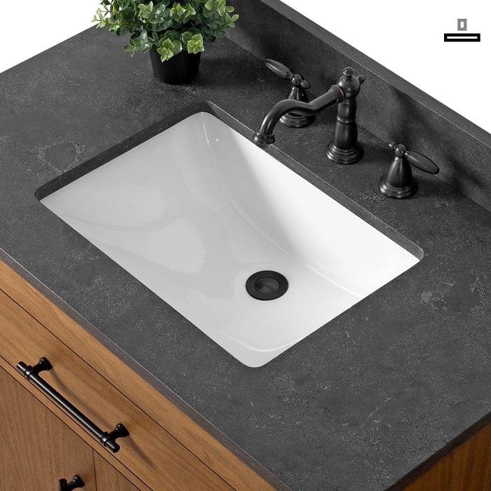 36" Bathroom Vanity with Sink and Top, With Soft Closing Doors - HomeBeyond