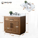 36" Bathroom Vanity with Sink and Top, With Soft Closing Doors - HomeBeyond