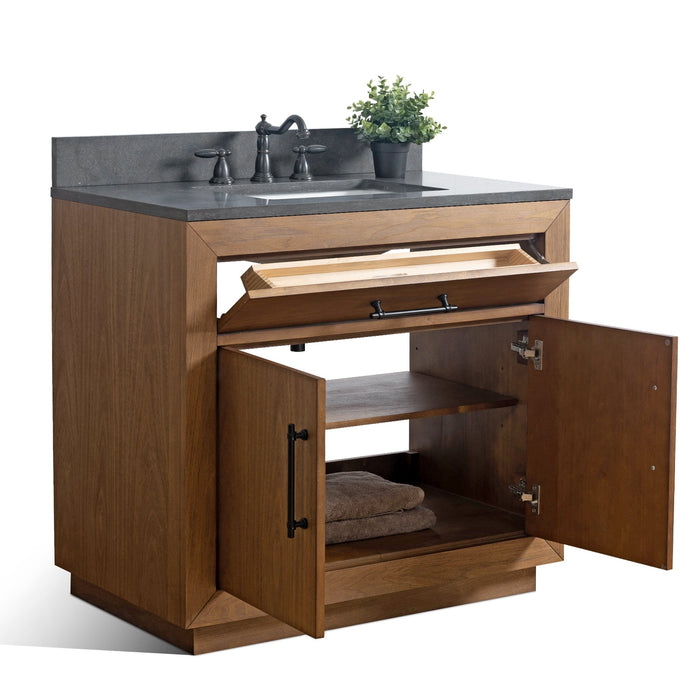 36" Bathroom Vanity with Sink and Top, With Soft Closing Doors - HomeBeyond