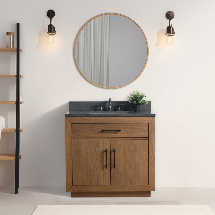 36" Bathroom Vanity with Sink and Top, With Soft Closing Doors - HomeBeyond