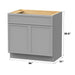 36" Birch Plywood Freestanding Single Base Storage Cabinet - HomeBeyond