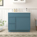 36" Birch Plywood Freestanding Single Base Storage Cabinet, With Soft Close Door - HomeBeyond