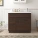36" Birch Plywood Freestanding Single Base Storage Cabinet, With Soft Close Door - HomeBeyond