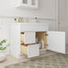 36" Birch Plywood Freestanding Single Base Storage Cabinet, With Soft Close Door - HomeBeyond
