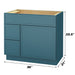 36" Birch Plywood Freestanding Single Base Storage Cabinet, With Soft Close Door - HomeBeyond