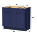36" Modern Freestanding Birch & Plywood Bathroom Vanity Base Only – Shaker Style Storage Cabinet with 1 Drawer & 3 Soft-Closing Doors VA4124-121 - HomeBeyond
